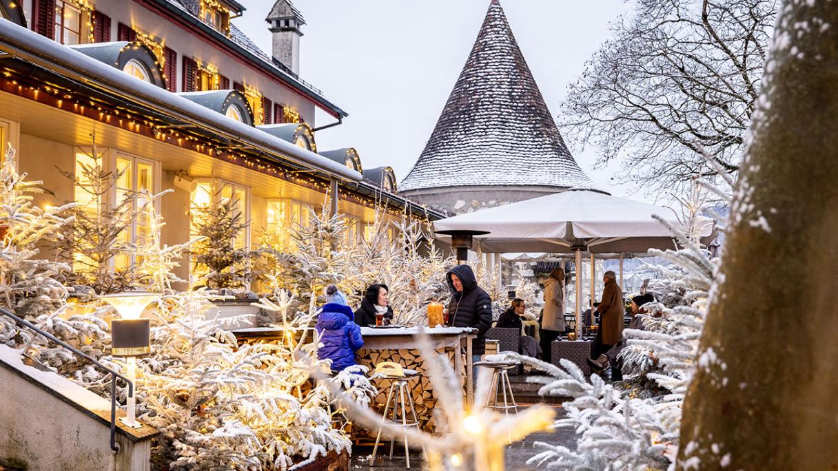Schloss Laufen, Winter