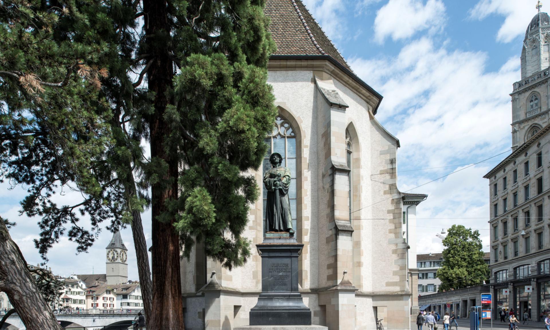 Zwingli Statue, Wasserkirche