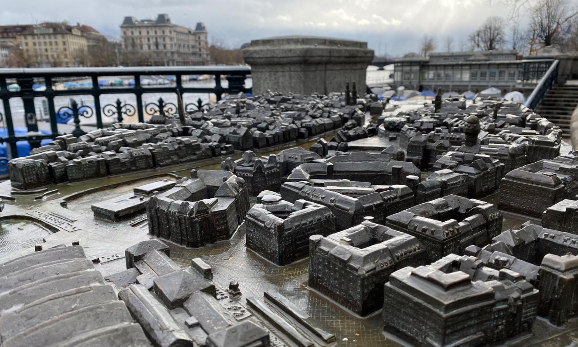 Bronze City Model of Zurich