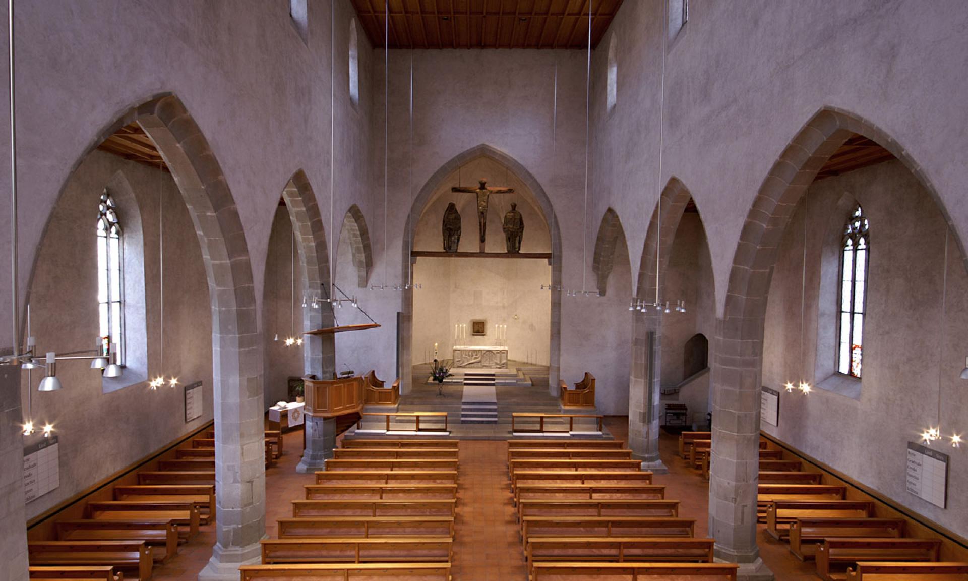 Intérieur Augustinerkirche église Zurich