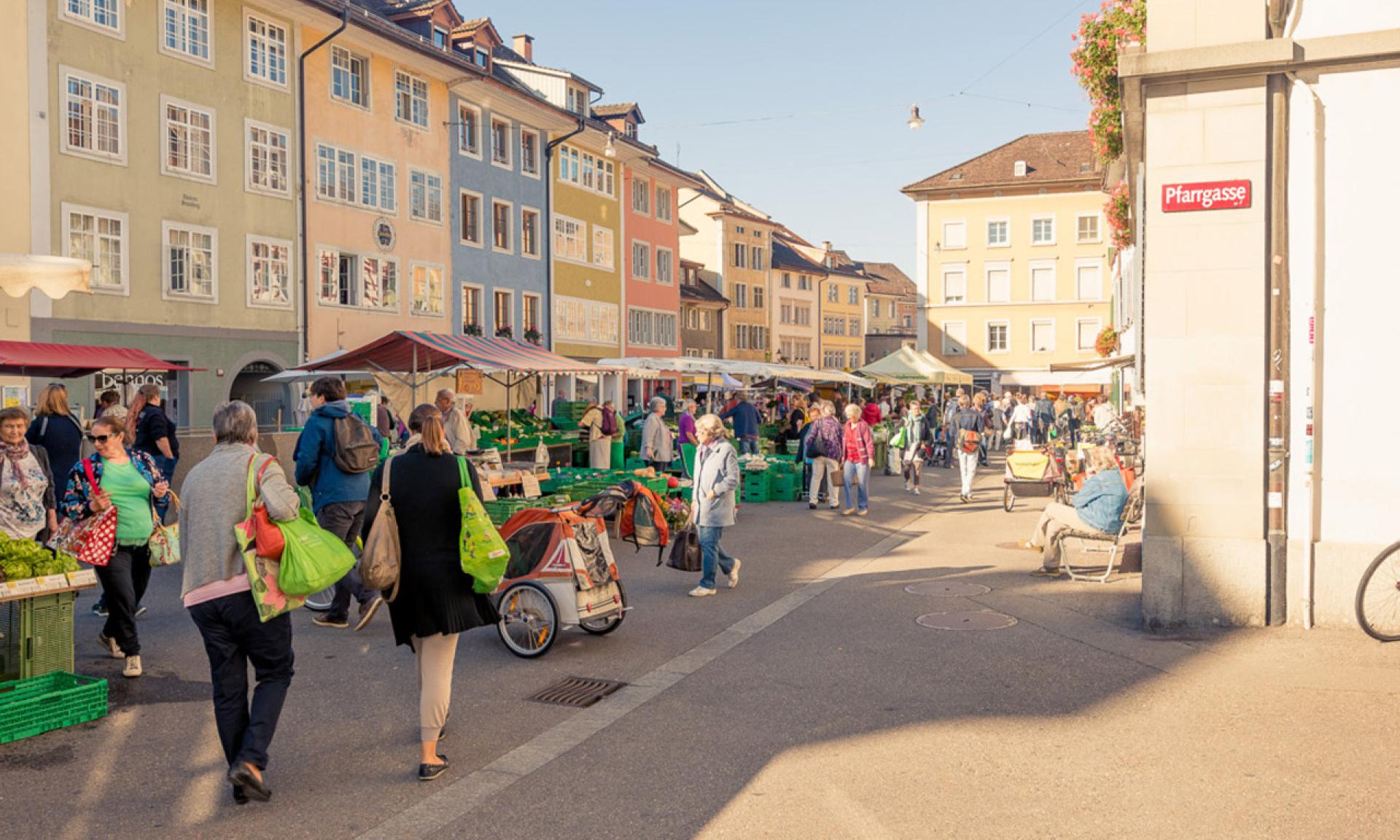 Weekly market in Winterthur