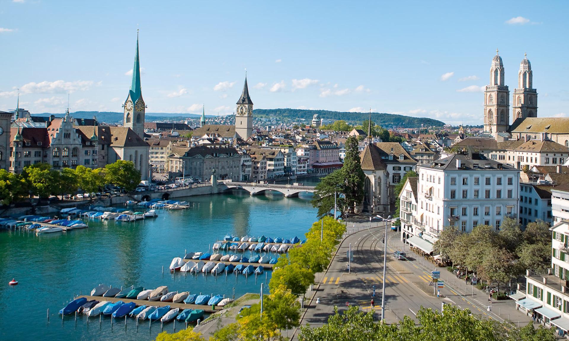 General view of the city of Zurich