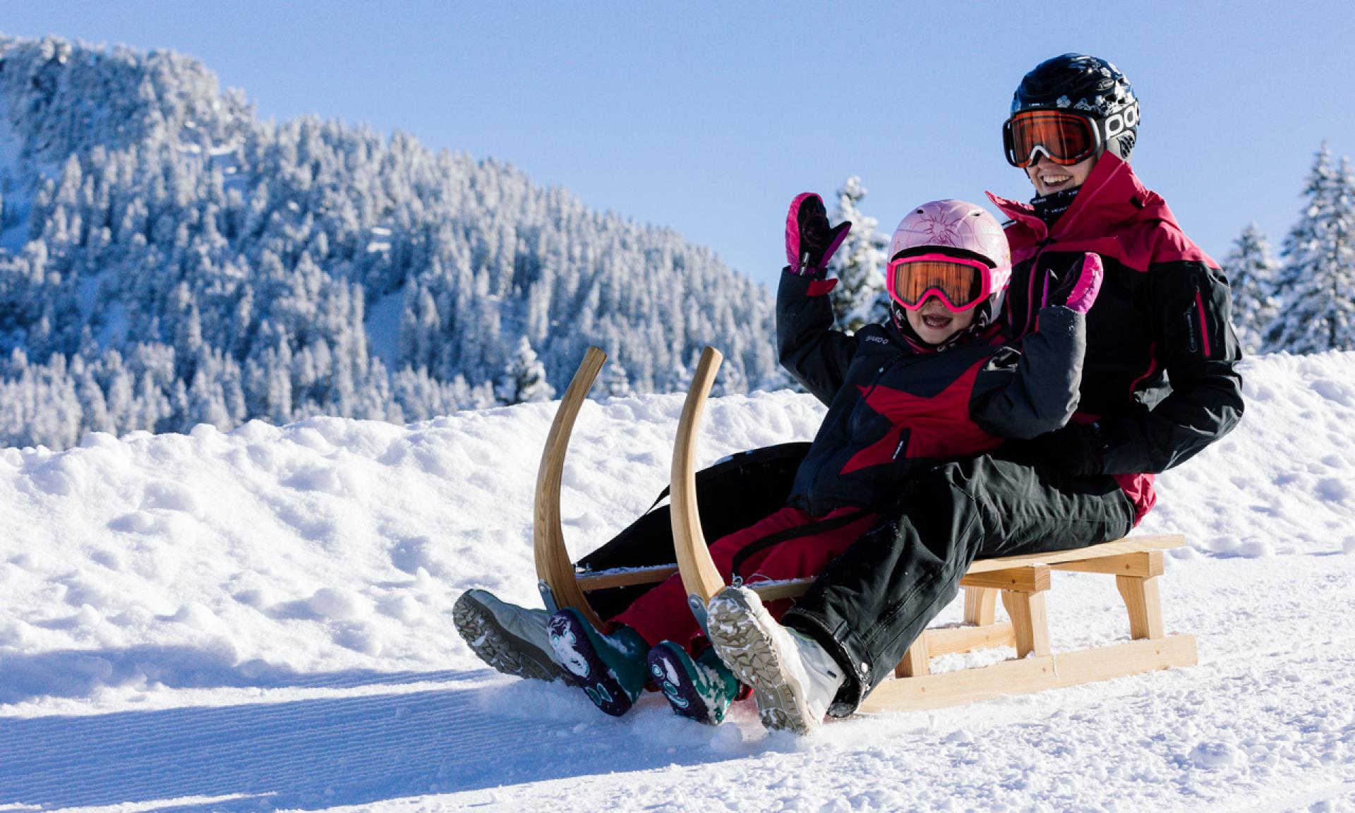 Tobogganing at Hoch-Ybrig, Laucheren