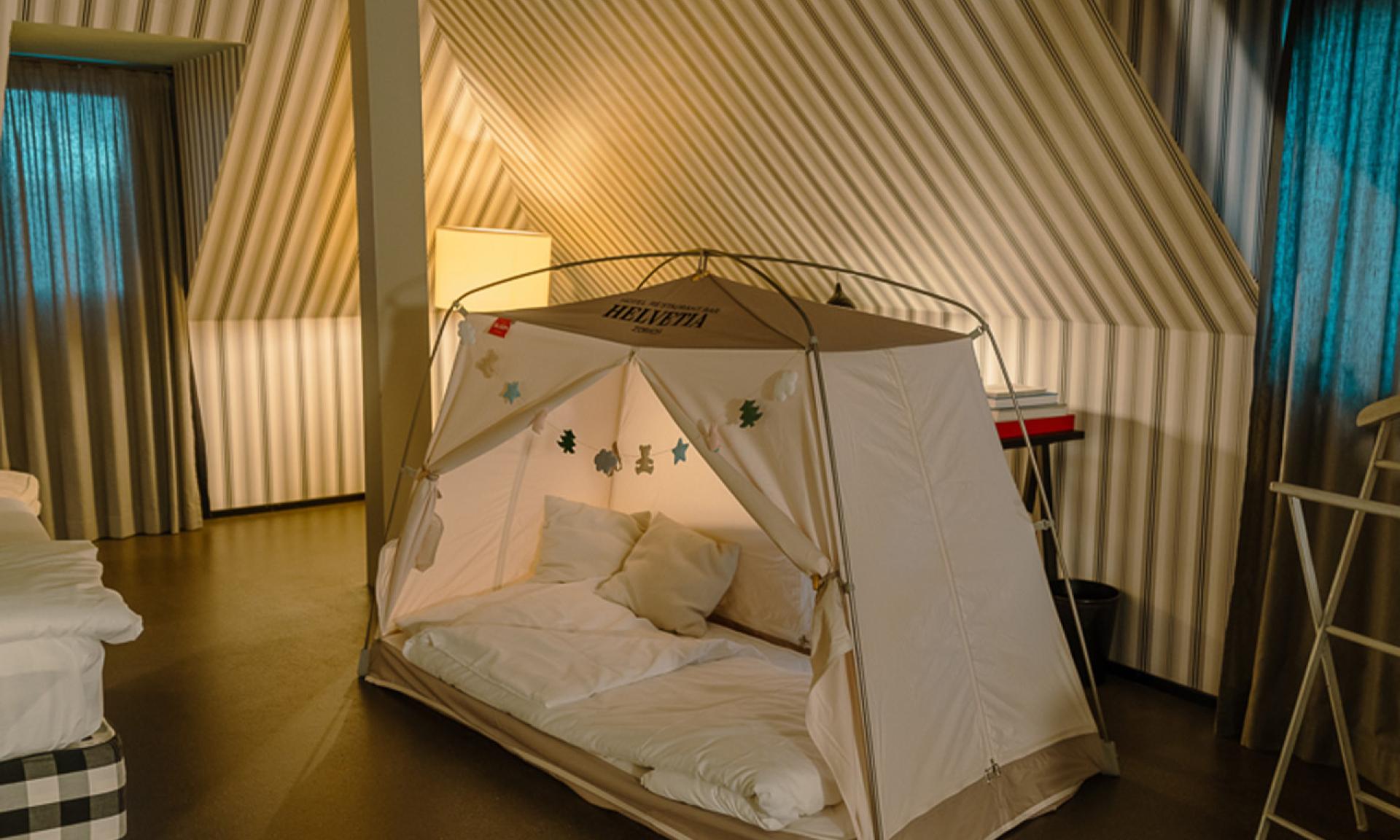 Hotel Helvetia, tenda per bambini
