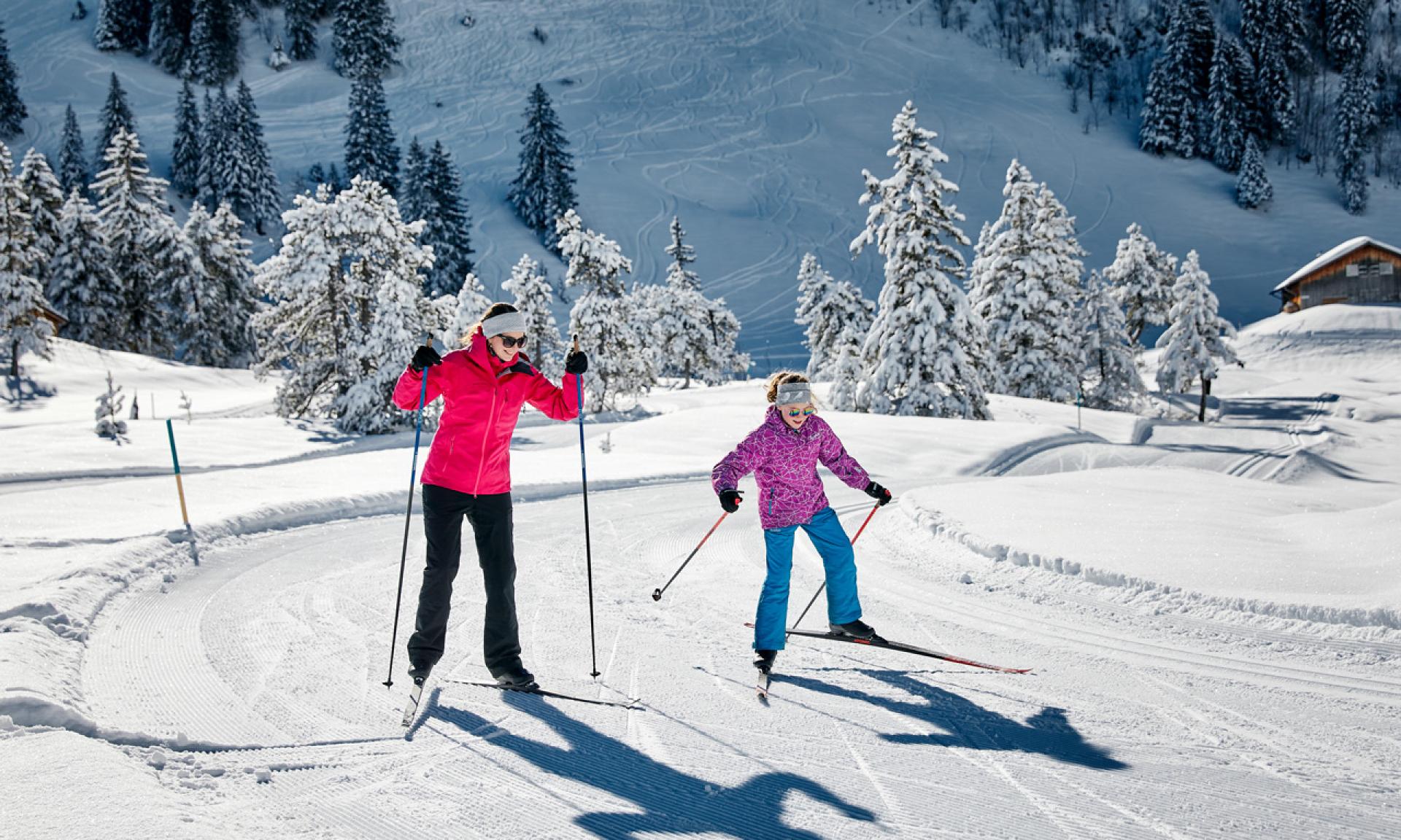 Cross-Country Skiing in Stoos