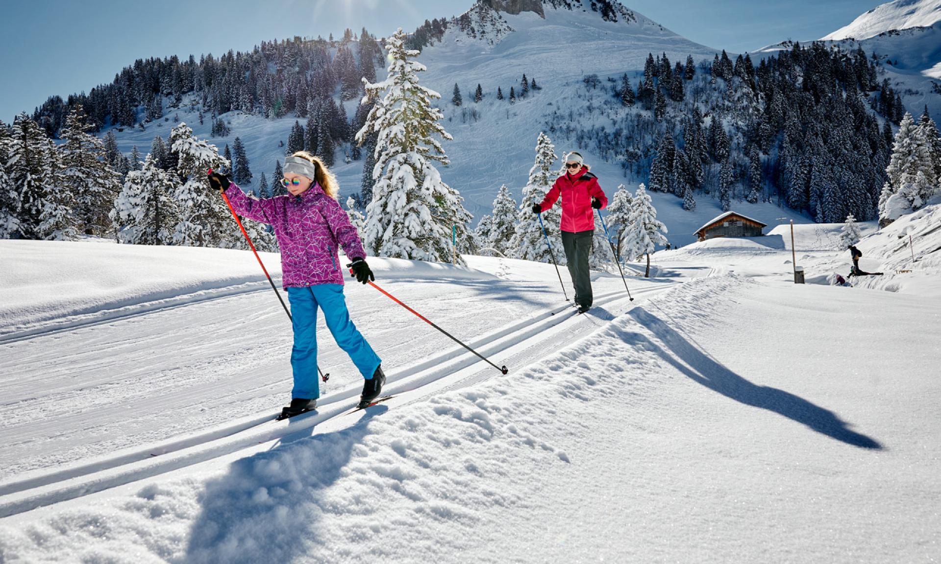 Cross-Country Skiing in Stoos