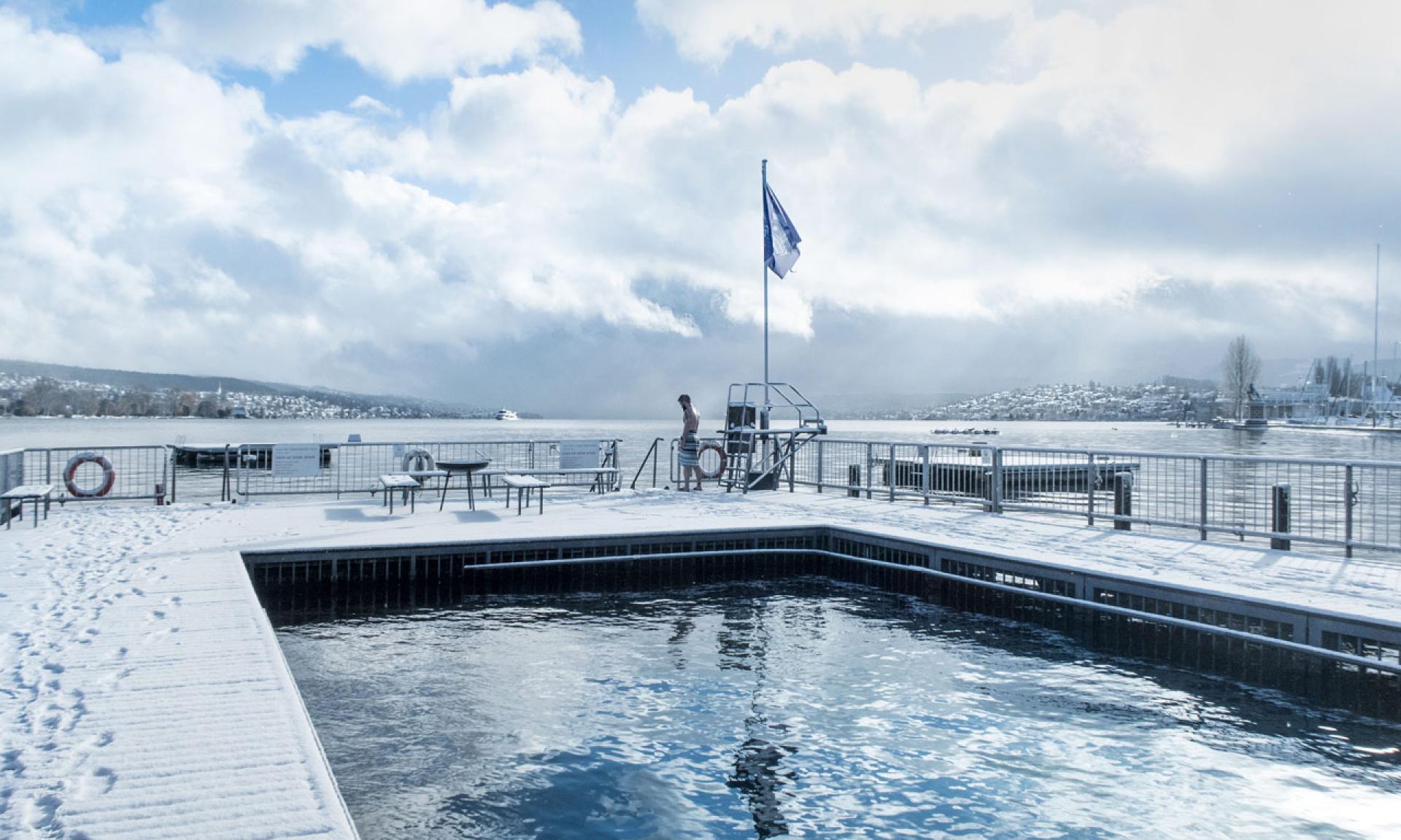 Sauna au lac à Zurich