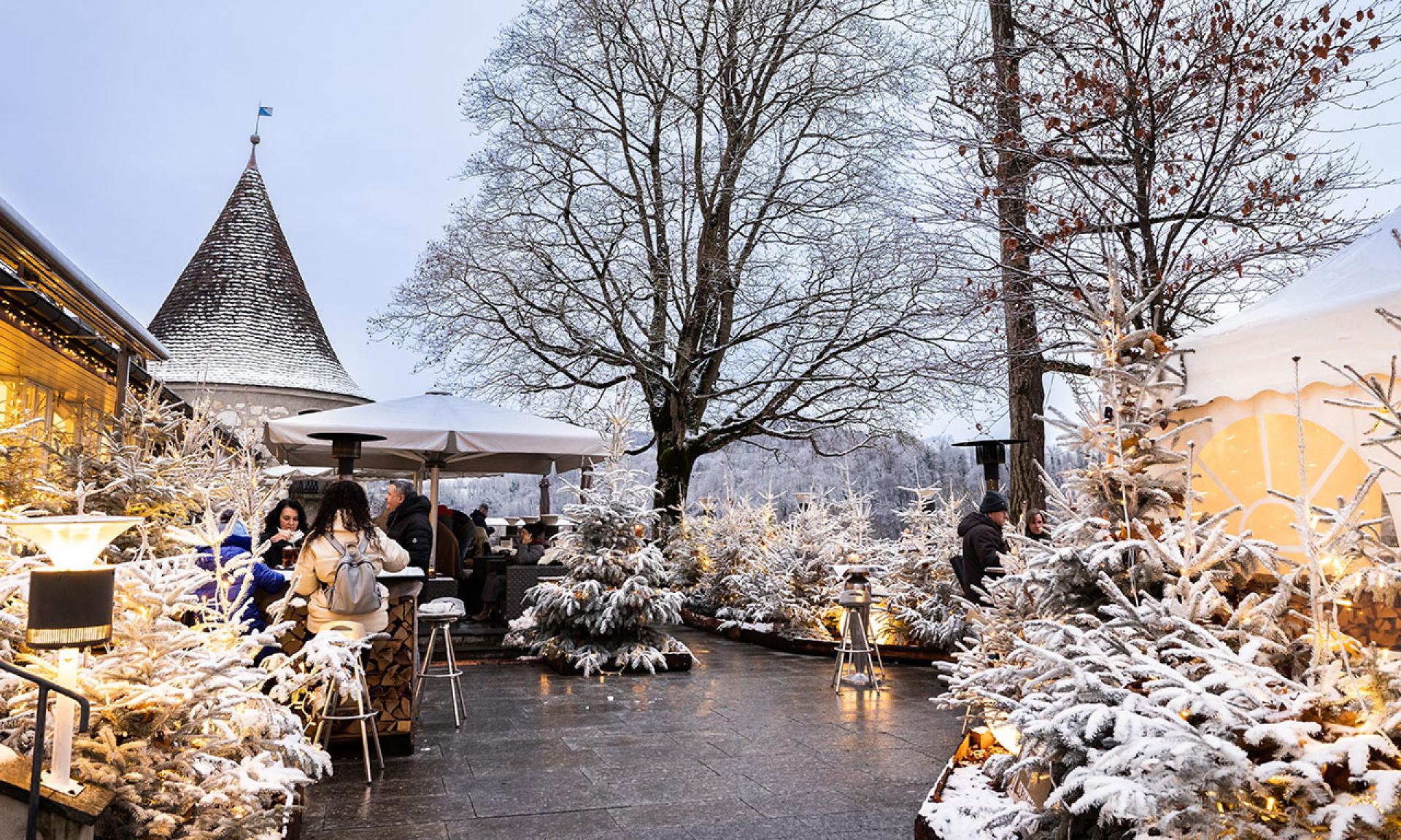 Schloss Laufen, Winter