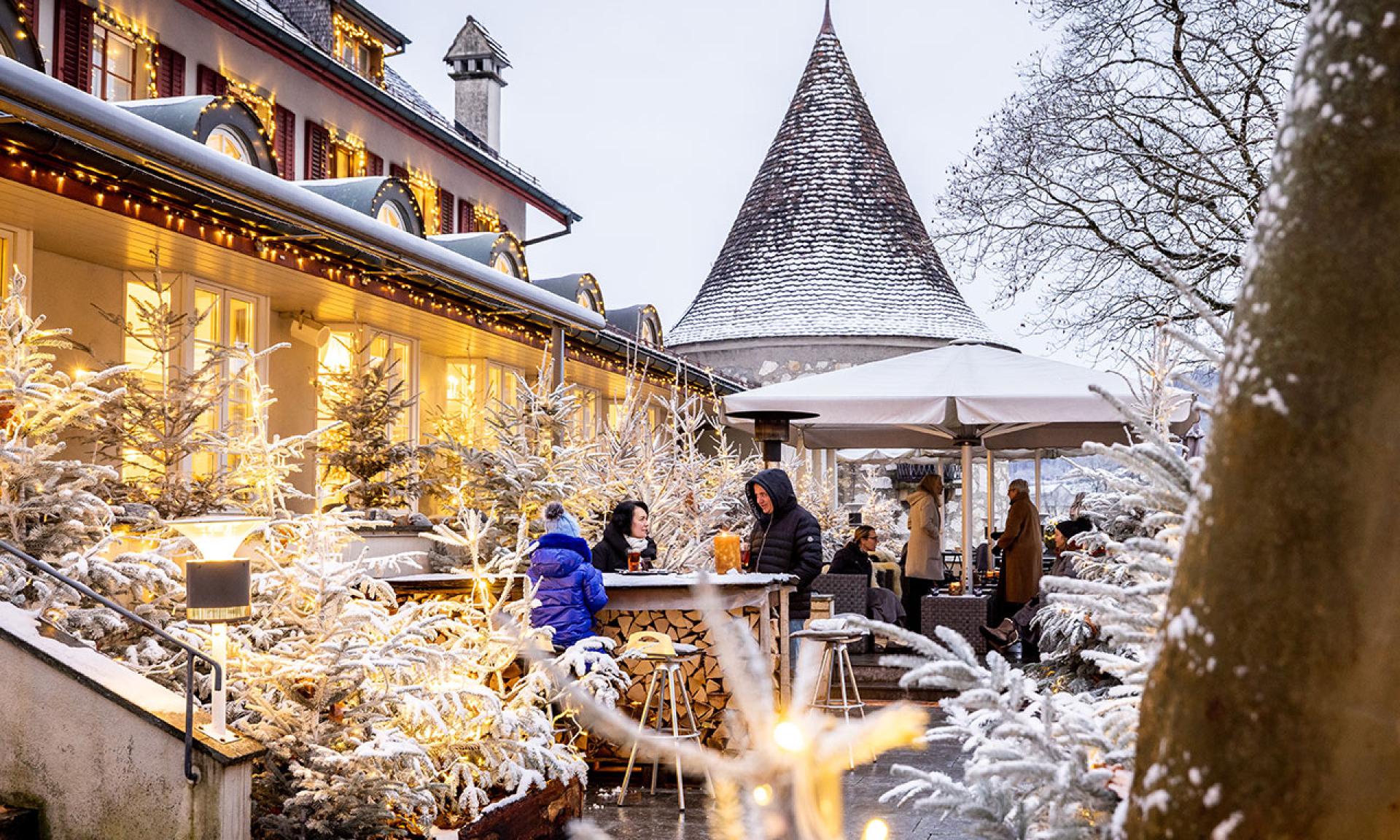 Schloss Laufen, Winter