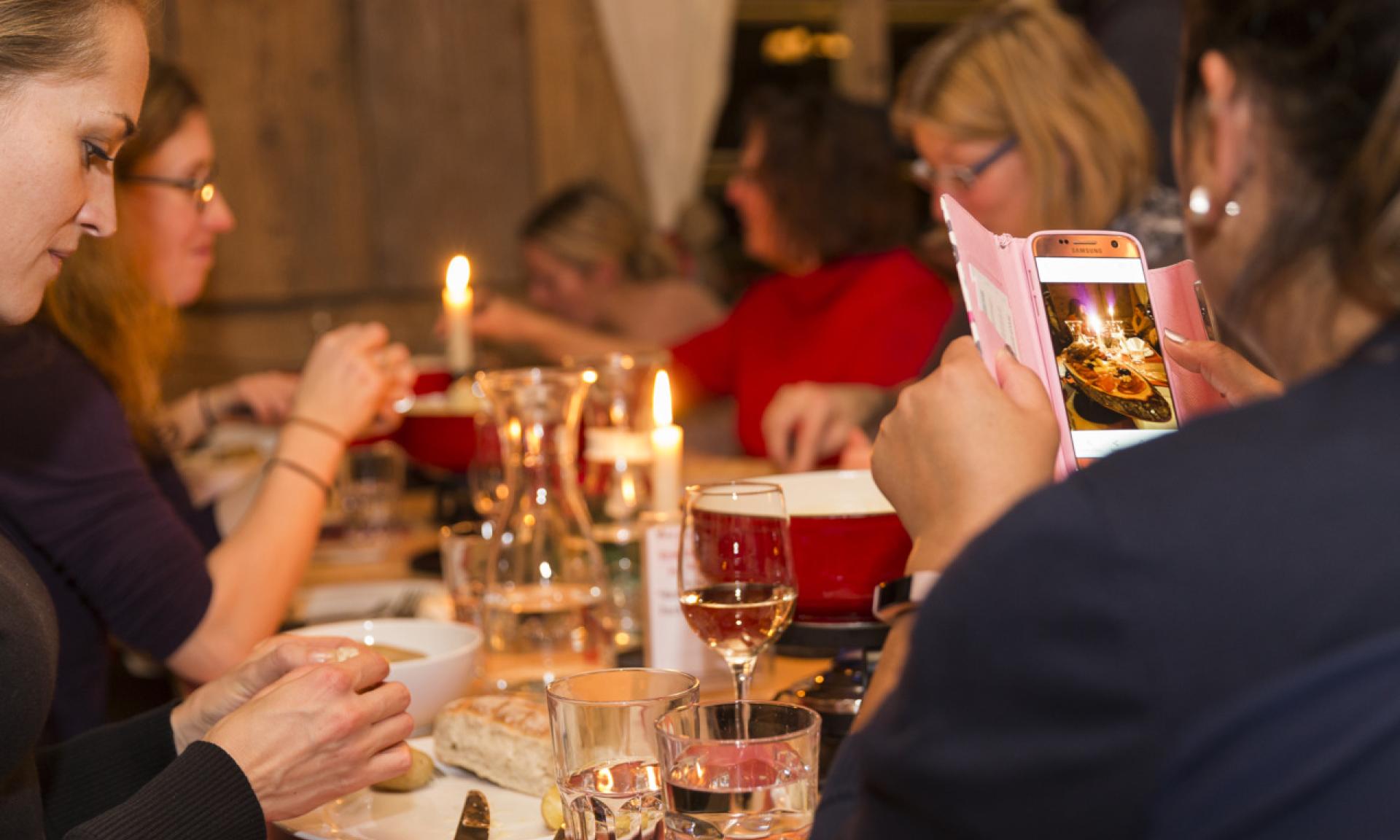 Fondue im Chalet