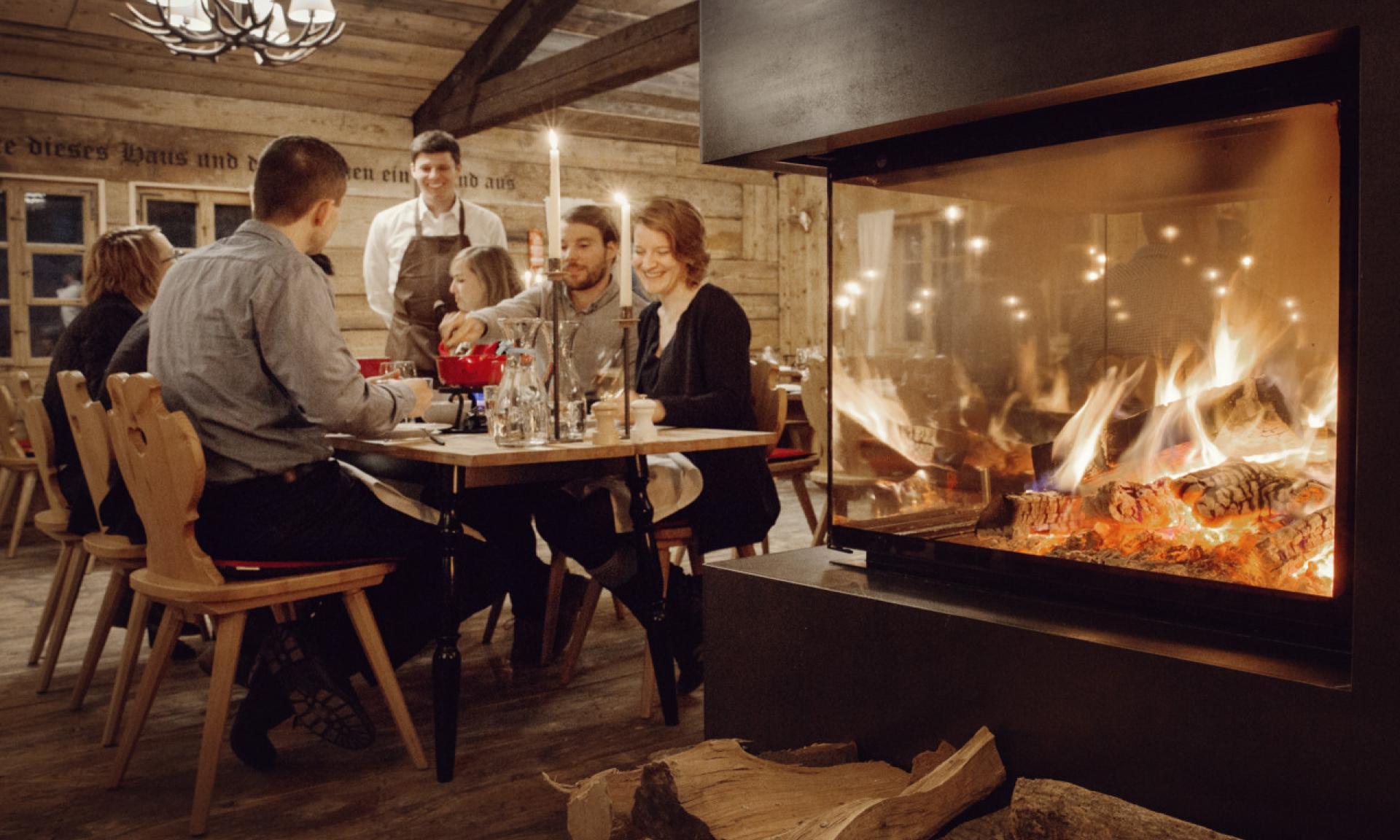 Fondue im Chalet