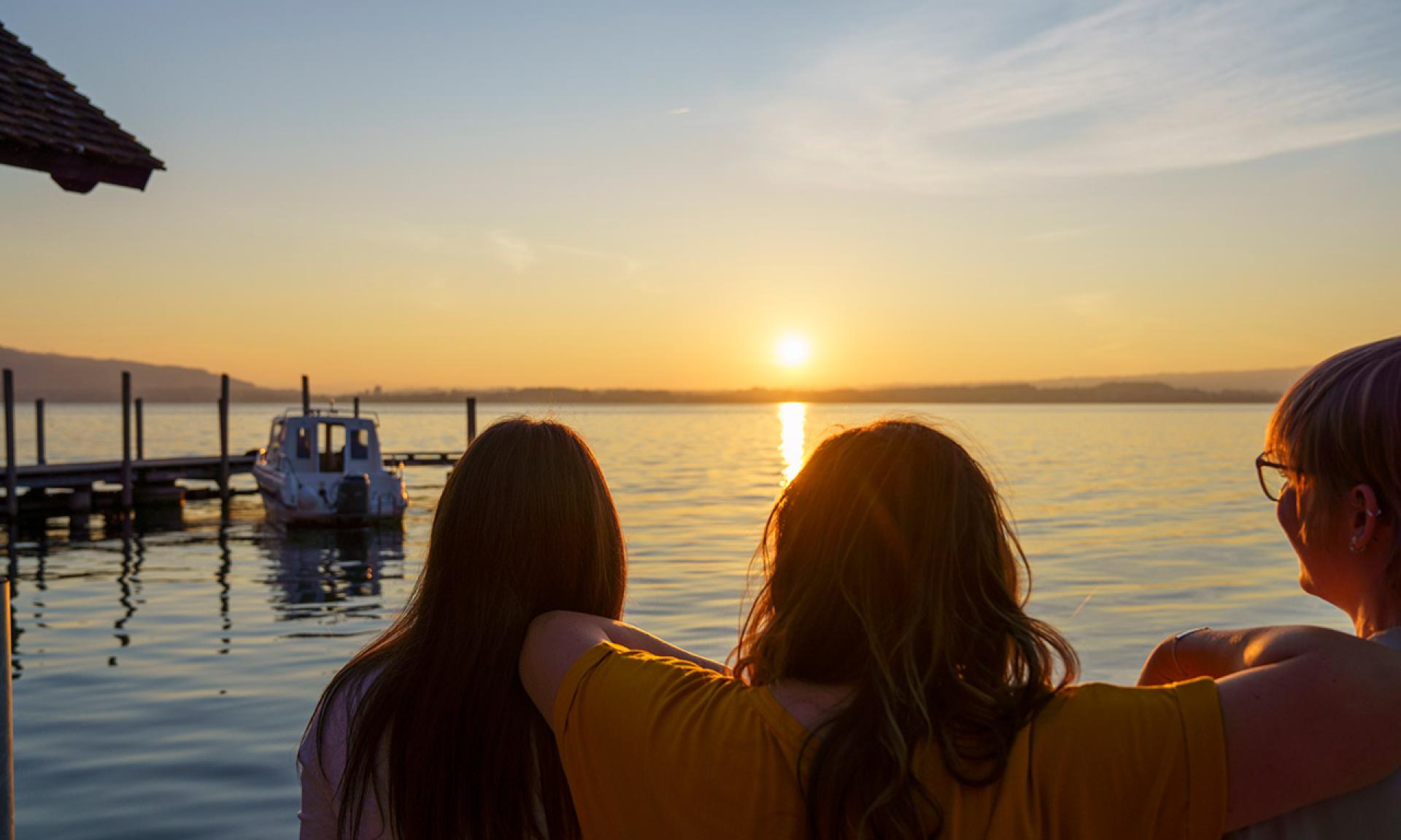 Evening atmosphere on Lake Zug
