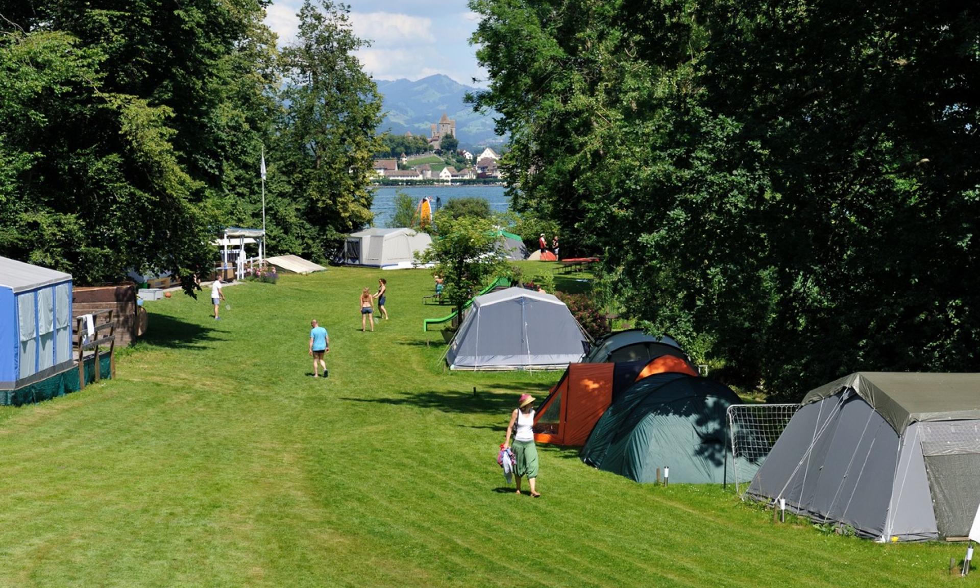 Camping on the Island Lützelau