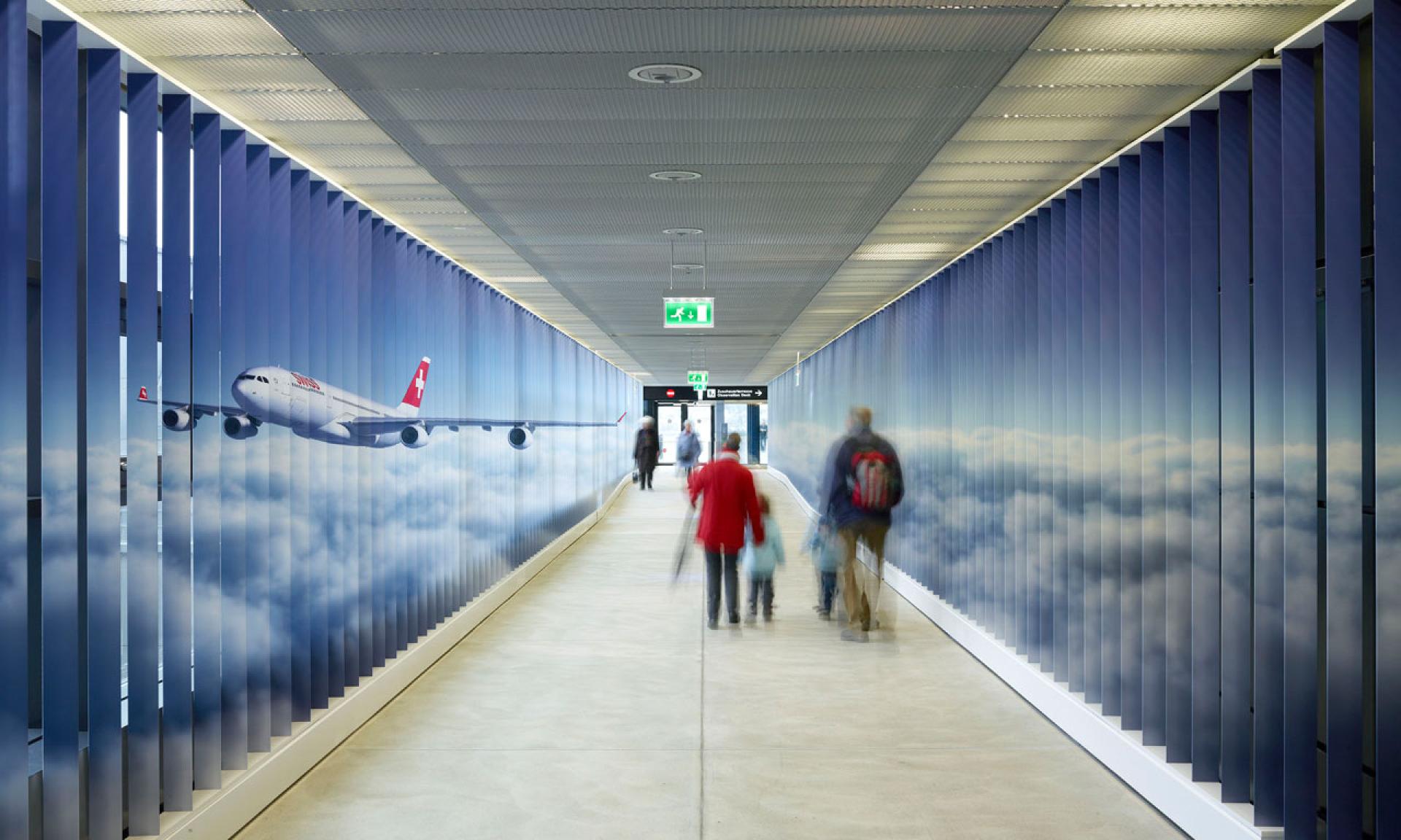 la terrasse panoramique de l'aéroport de zurich