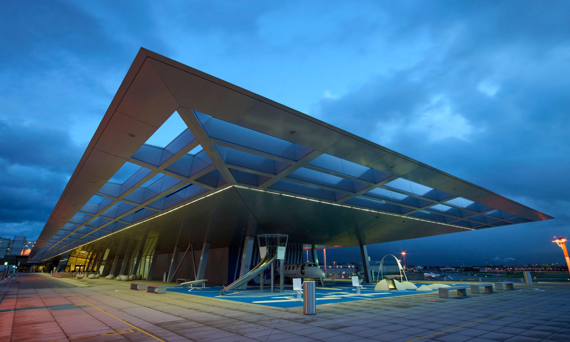 la terrasse panoramique de l'aéroport de zurich
