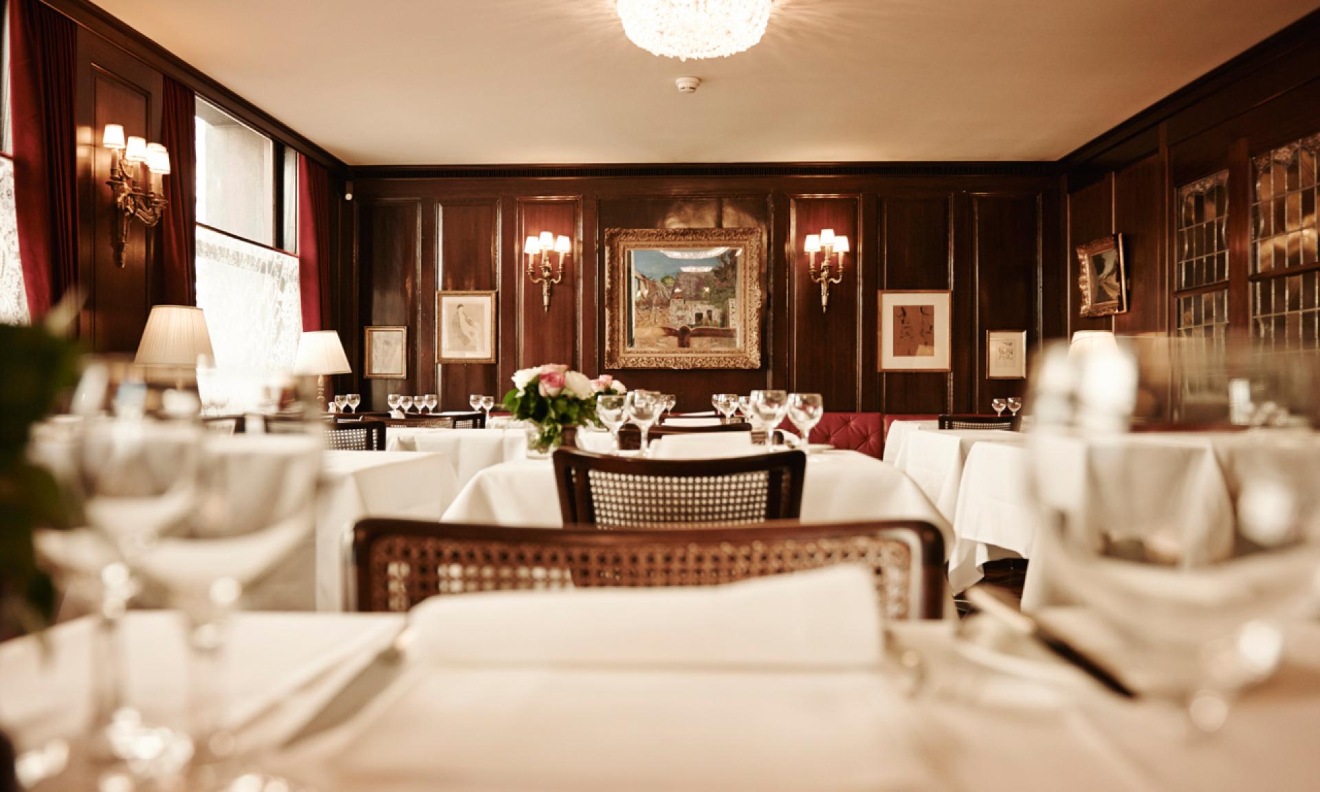 Restaurant Kronenhalle Zurich vie de l'interieur