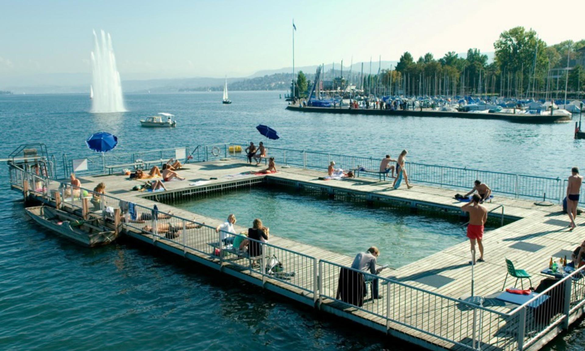 Seebad Enge Zurich aspect extérieur