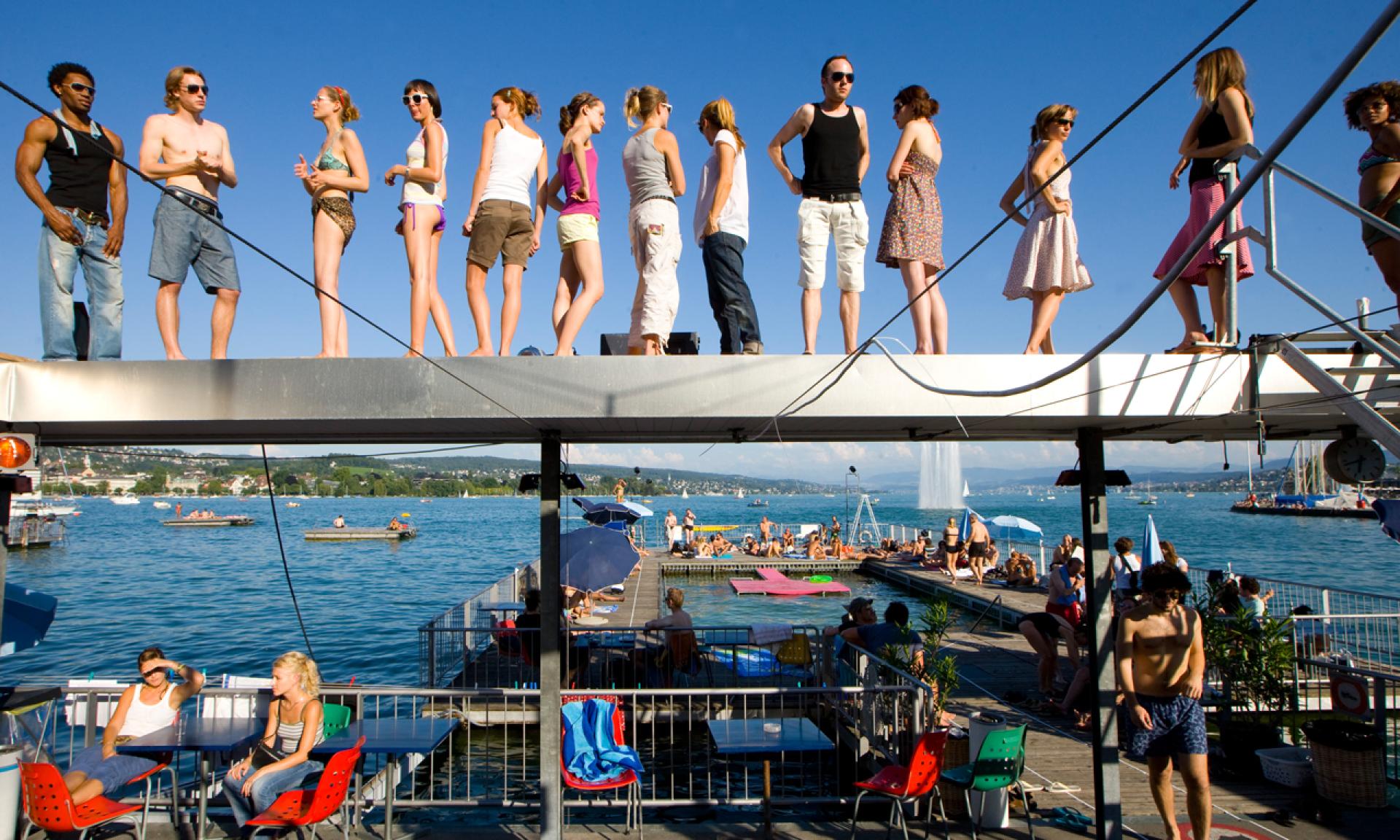 Seebad Enge, beliebtes Schwimmbad am Zürichsee