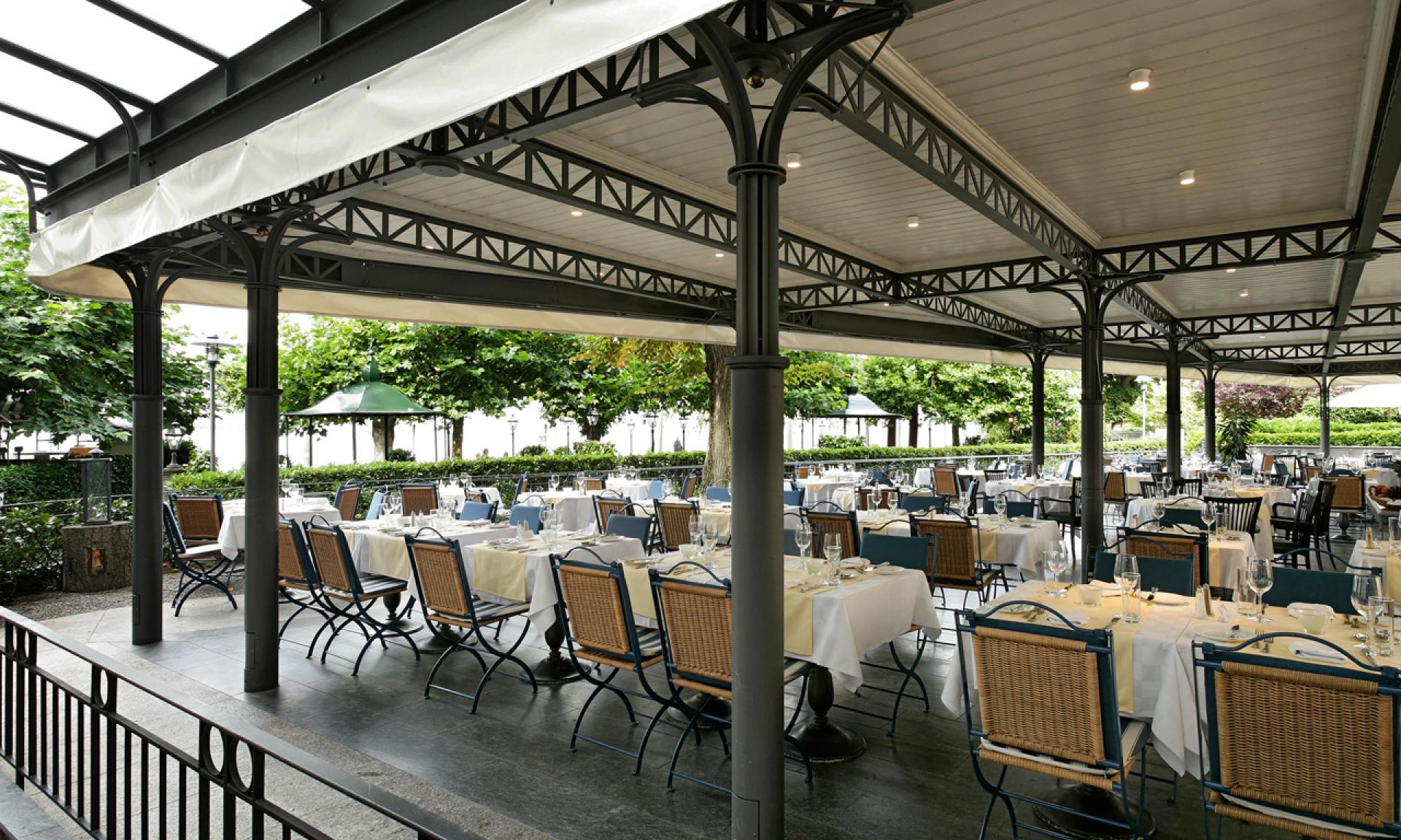 Restaurant Sonnengalerie at Romantik Seehotel Sonne, terrace