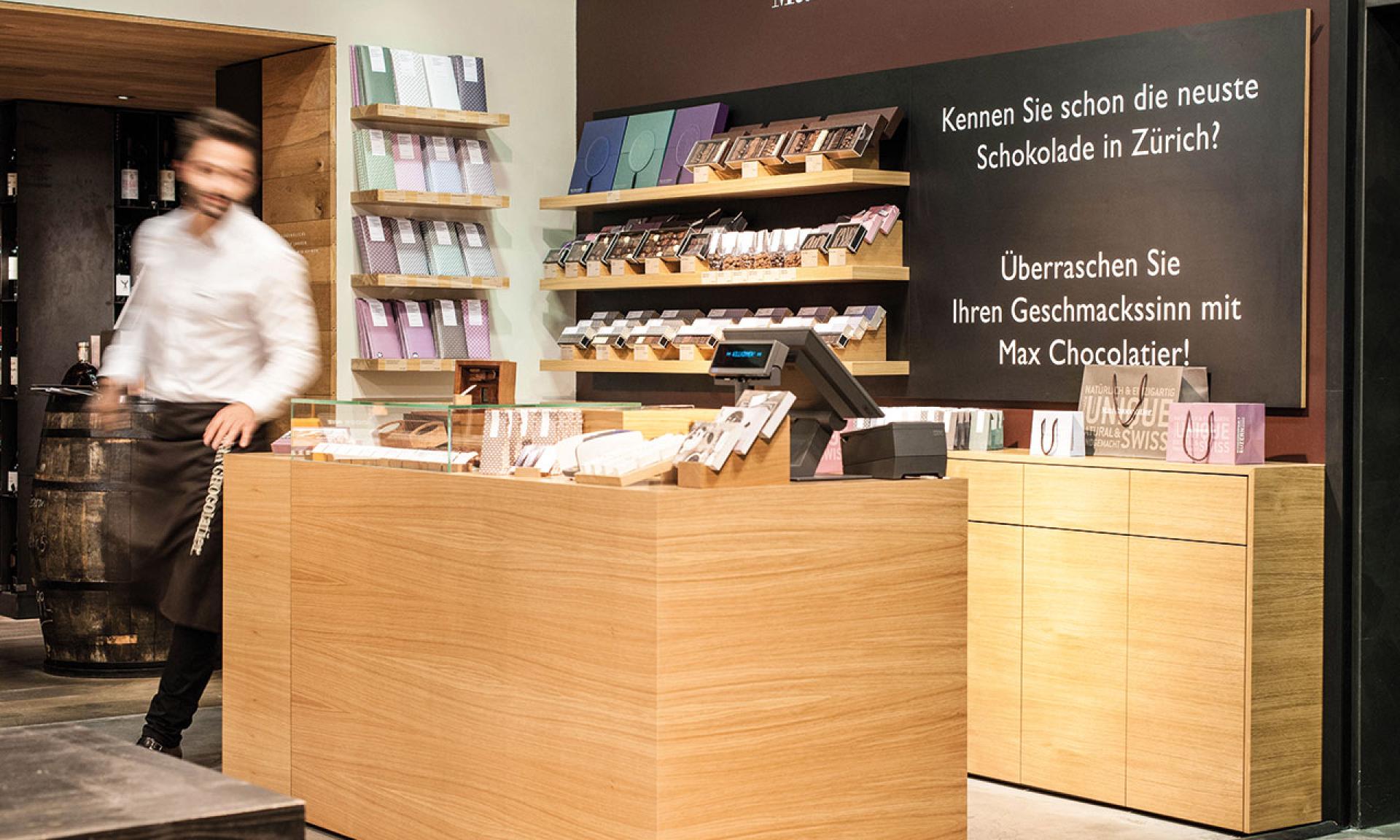 Max Chocolatier at Globus Bellevue in Zurich