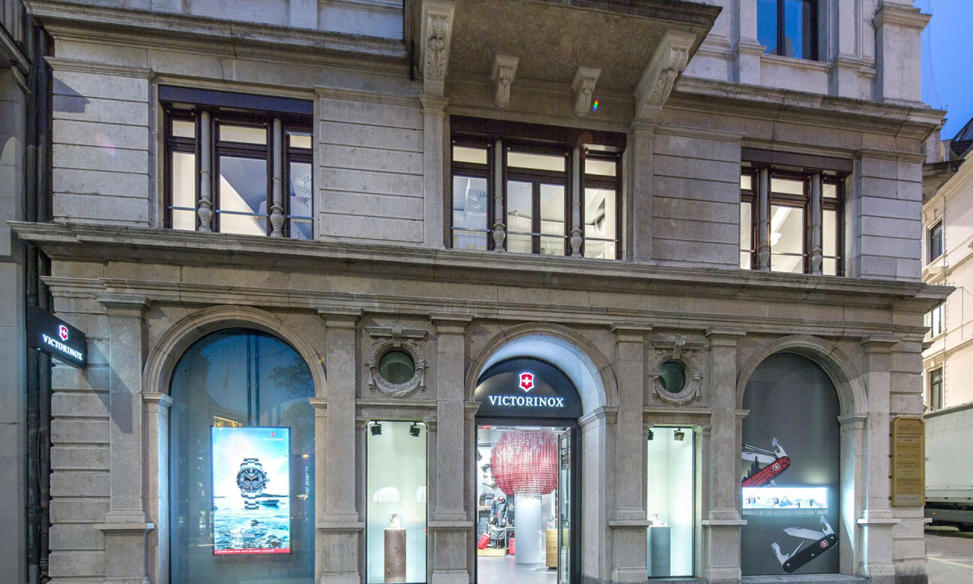Vue de l'extérieur du fFagship Store Zurich