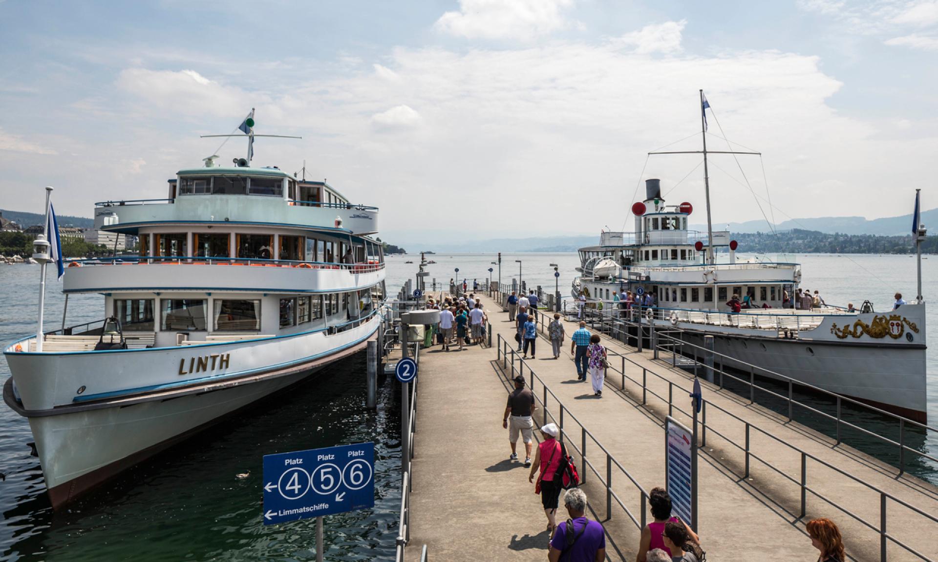 Shipping Pier at Bürkliplatz Zurich