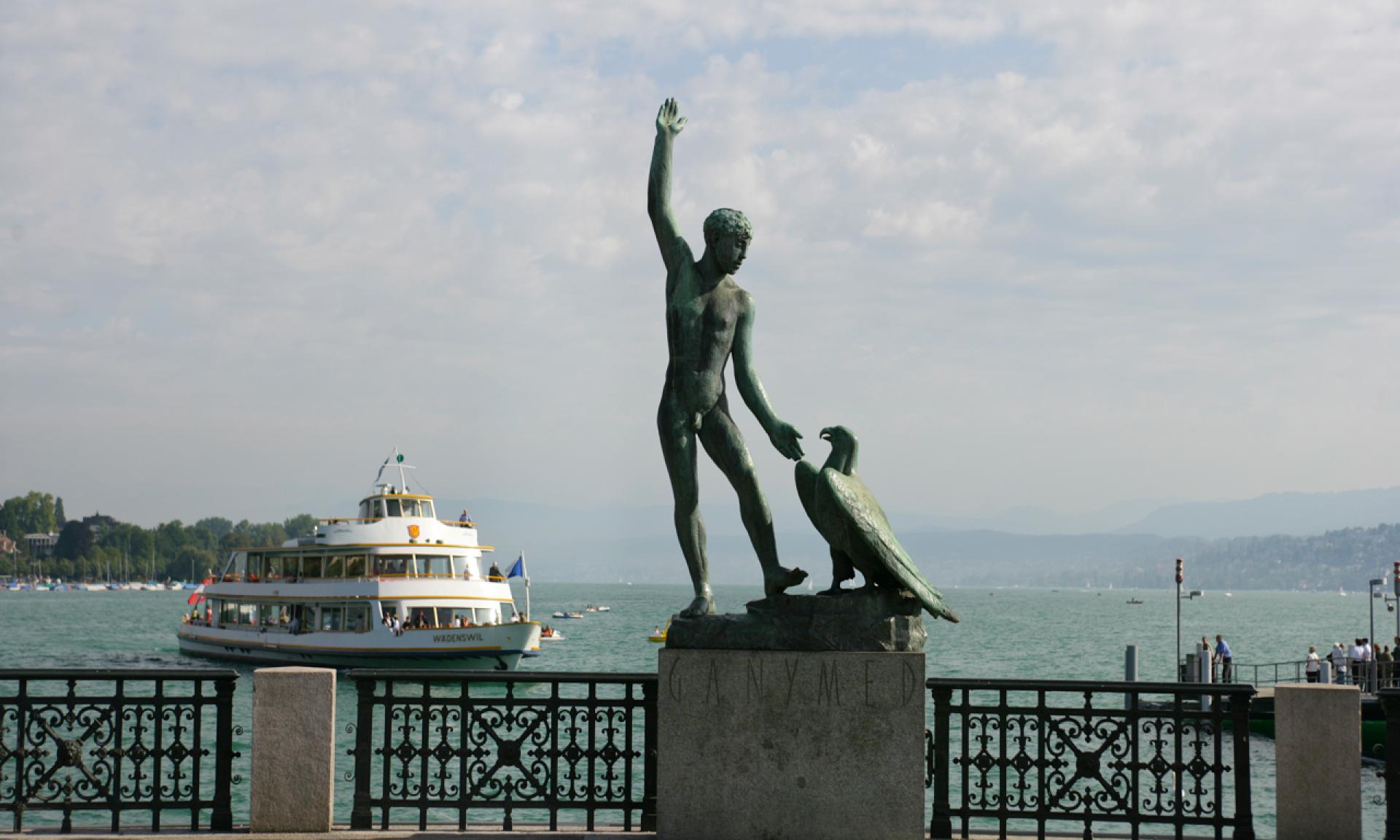 Ganymed – the Prominent Sculpture by Lake Zurich