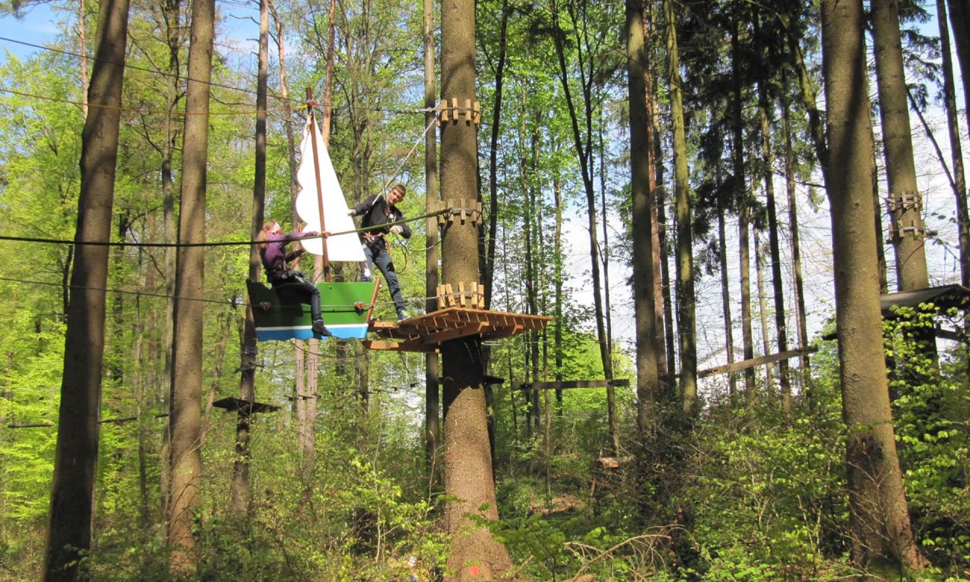 Klettern im Seilpark Kloten