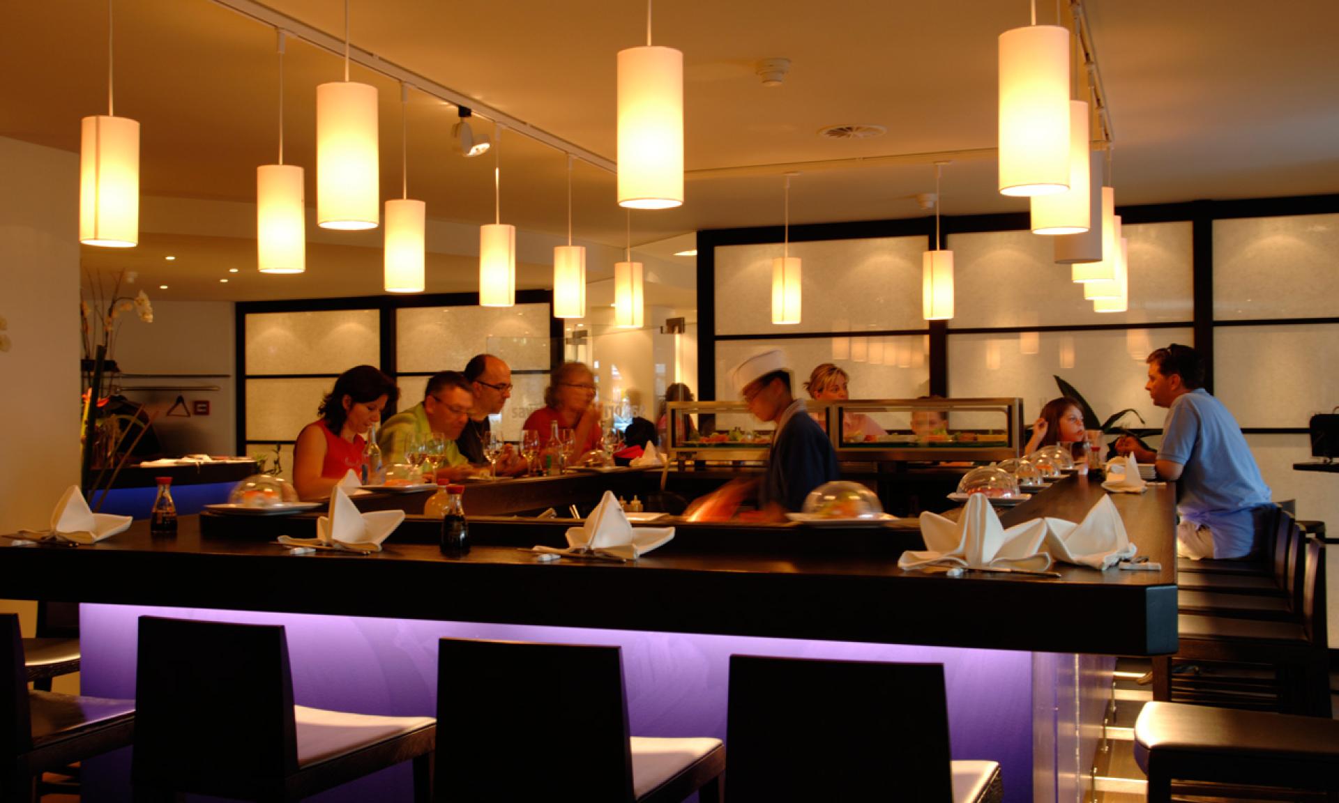 Sayori Sushi Bar Rapperswil, vista interna