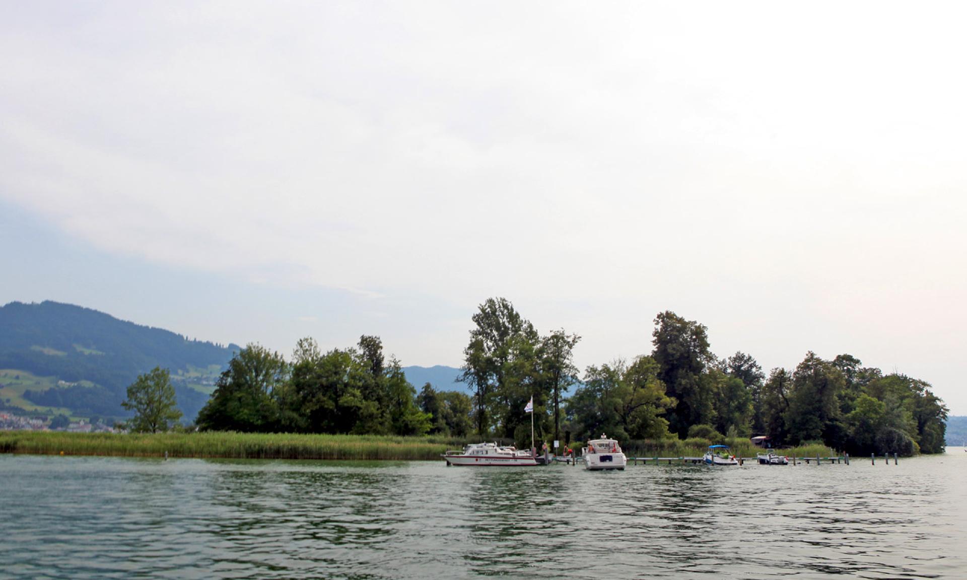 Isola di Lützelau, un'isoletta in mezzo al Lago di Zurigo