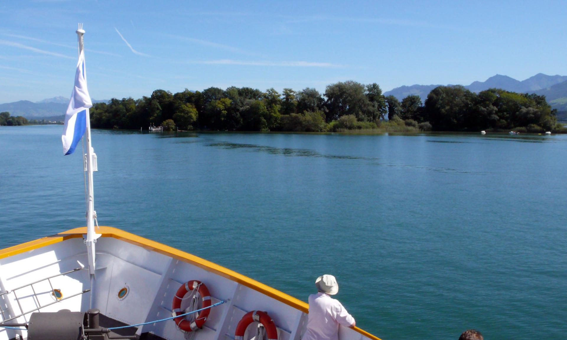 Escursione in barca all'isola di Ufnau