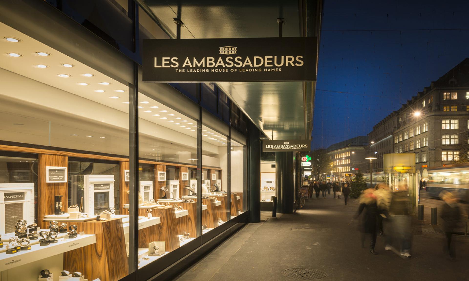 Zurich Shopping Boutique Les Ambassadeurs, Swiss watches