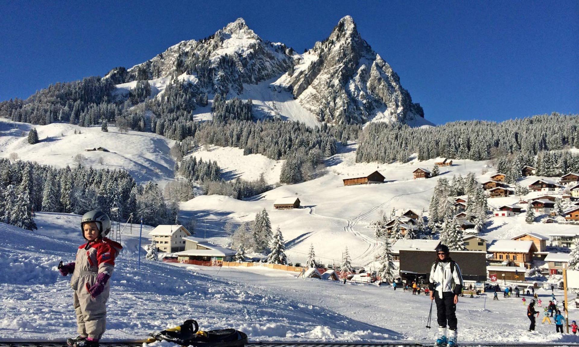 Skilift Brunni, Skifahren in Alpthal SZ