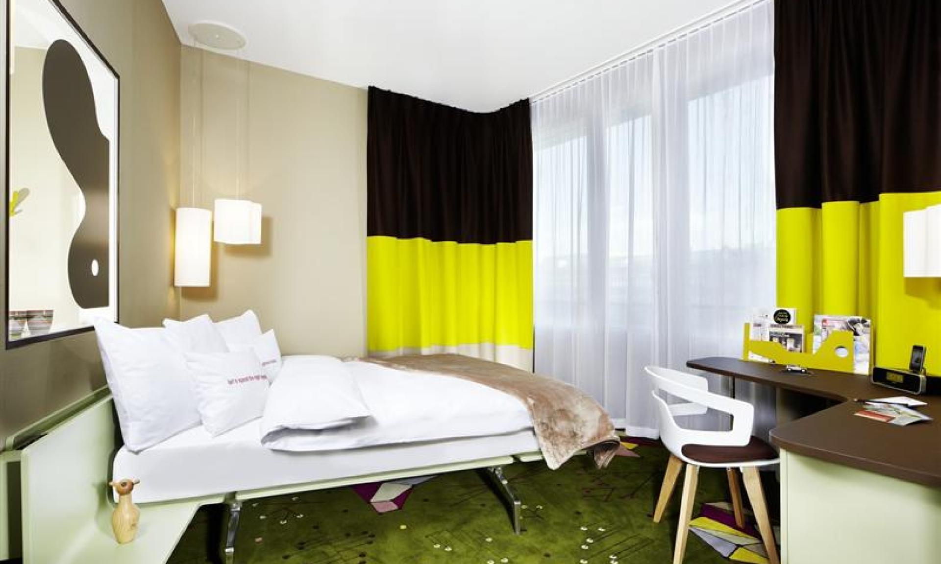 vue de la chambre 25hours Hotel Zürich West
