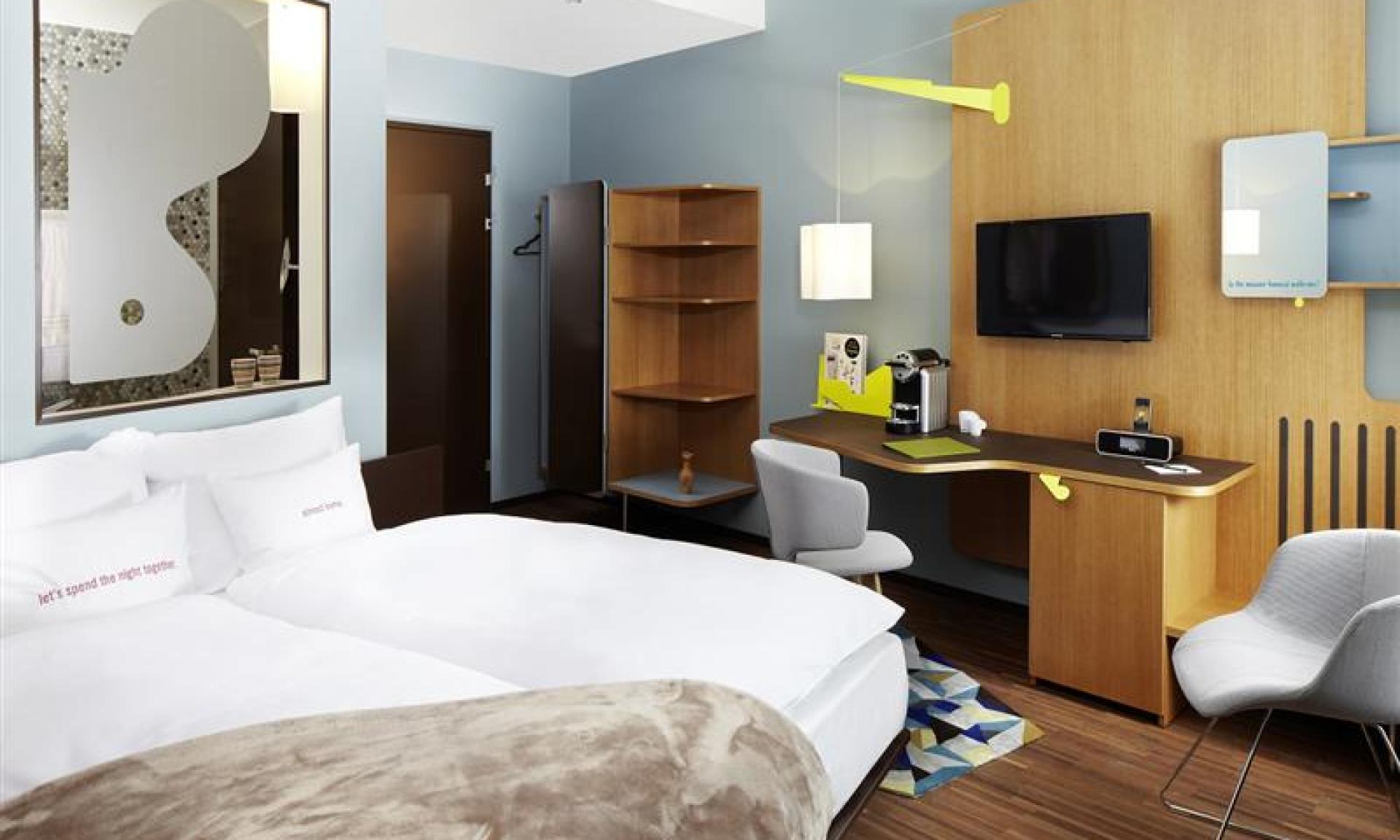 vue de la chambre 25hours Hotel Zürich West