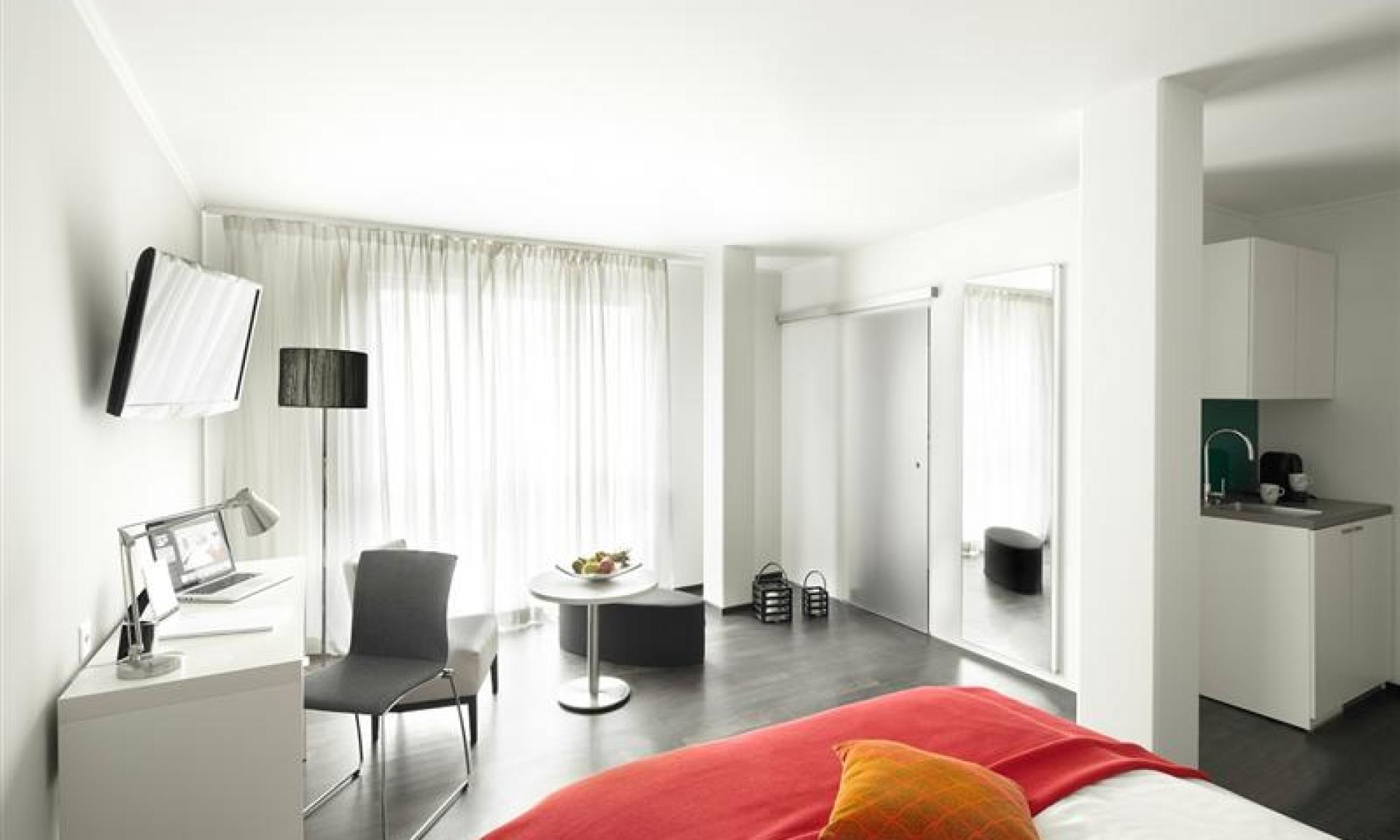 vue de la chambre Hôtel The Flag Zürich