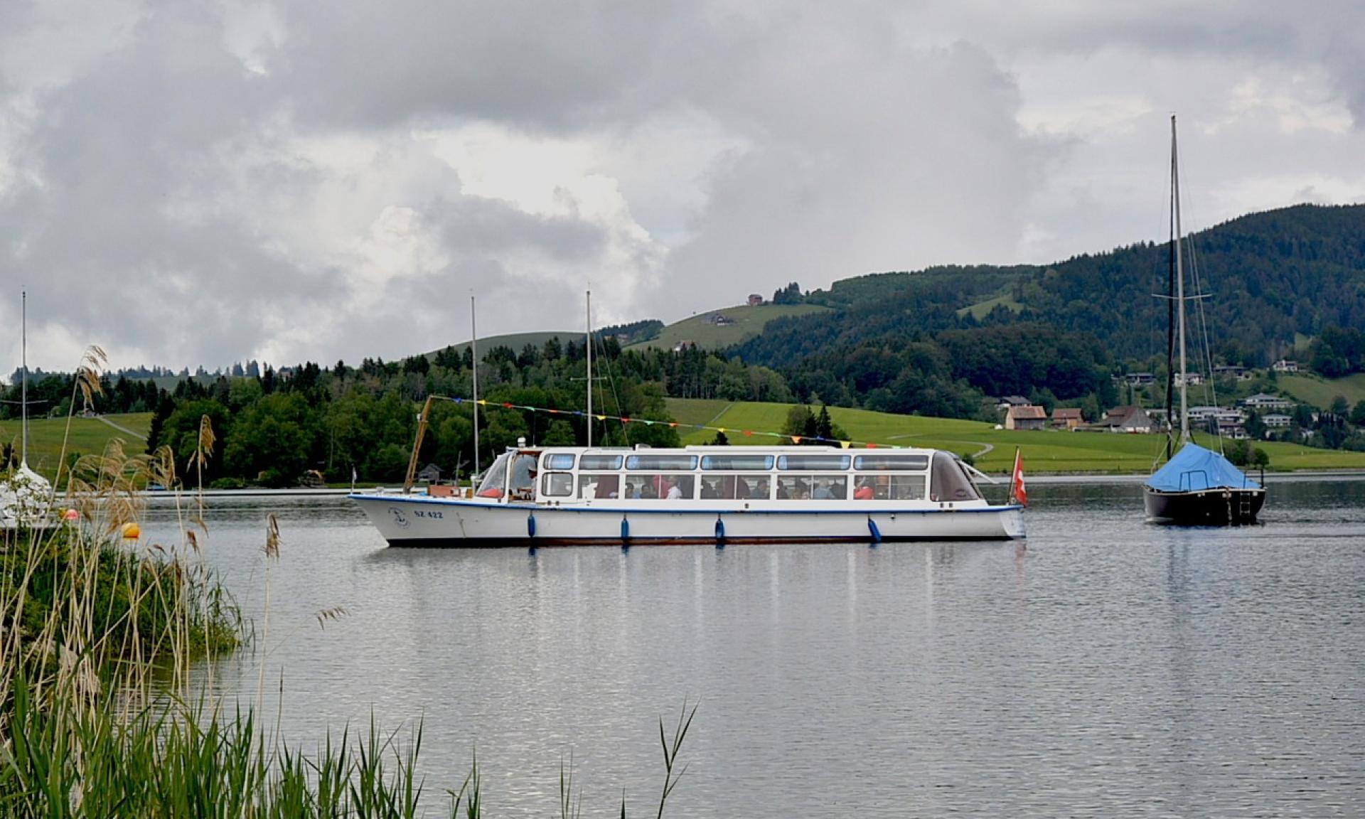 Boat trip on the Sihlsee