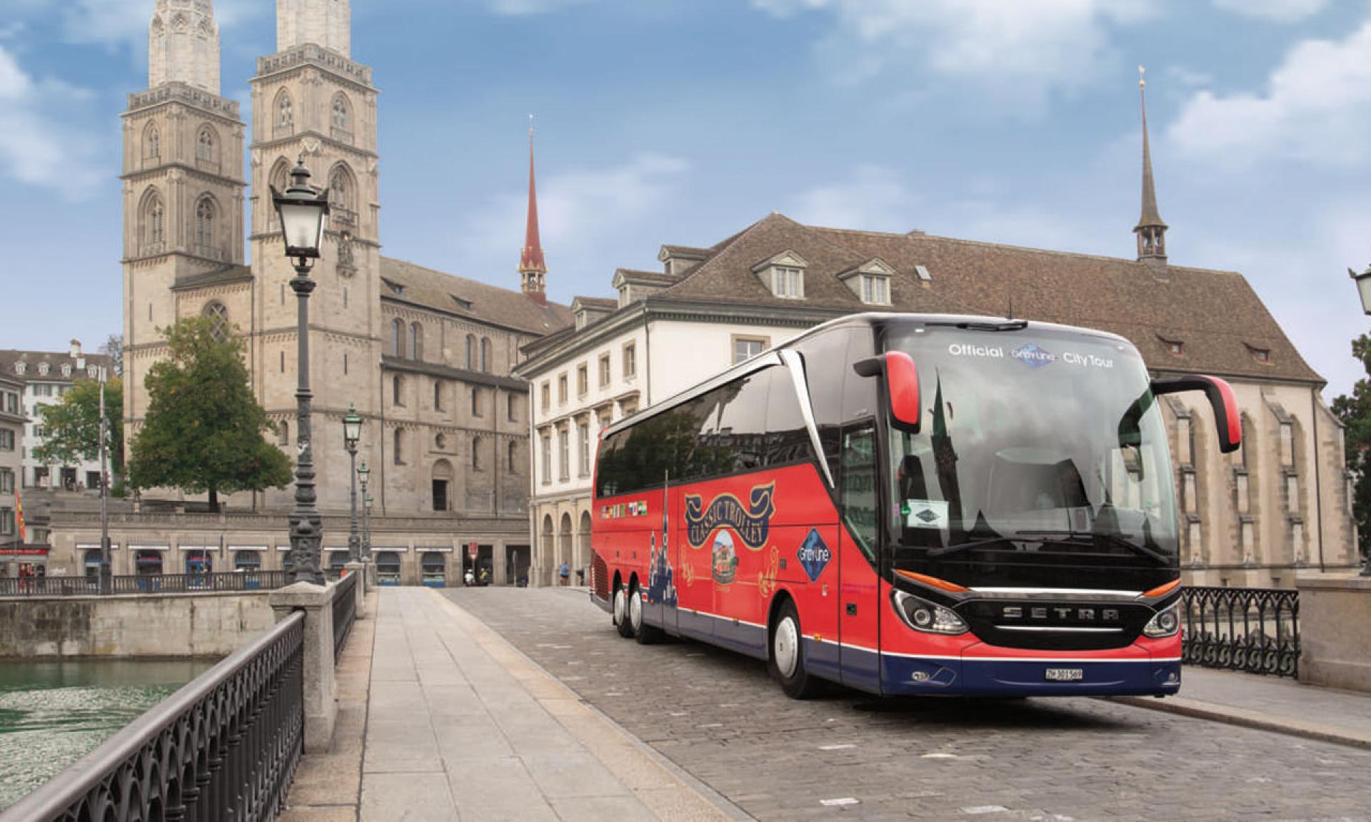 Visite de Zurich en autobus avec guide audio