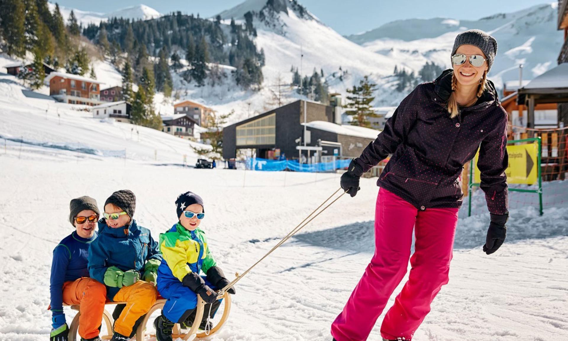Tobogganing on the Stoos