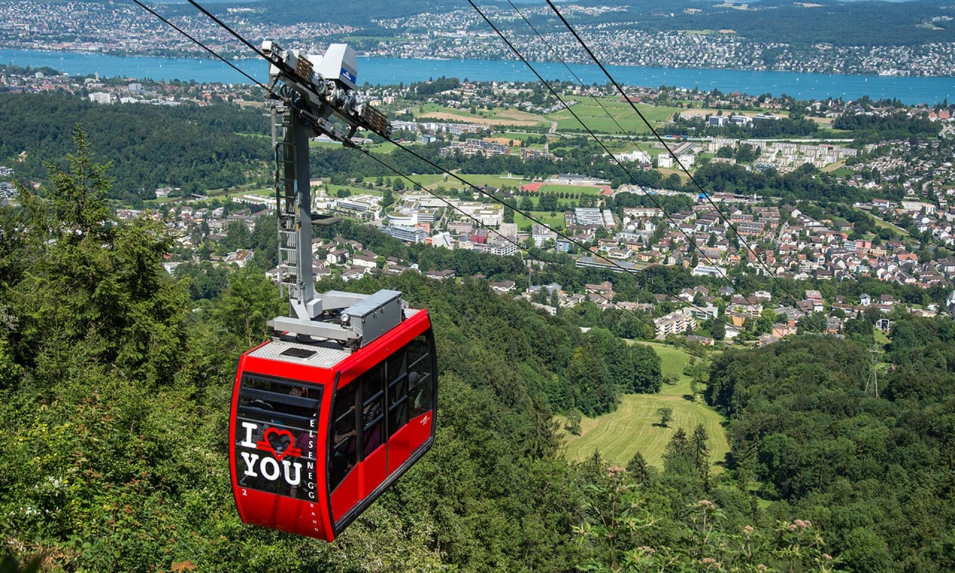 Téléphérique à la Felsenegg dans les environs de Zurich