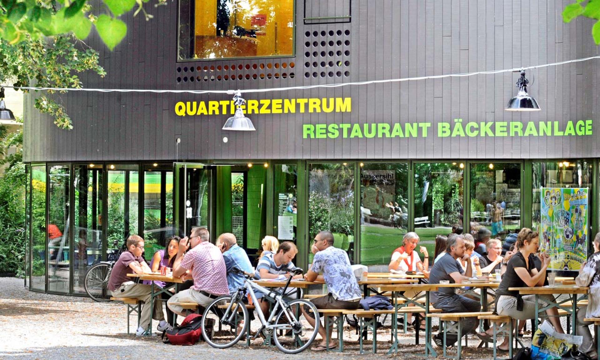 Das Restaurant im Park Bäckeranlage Zürich