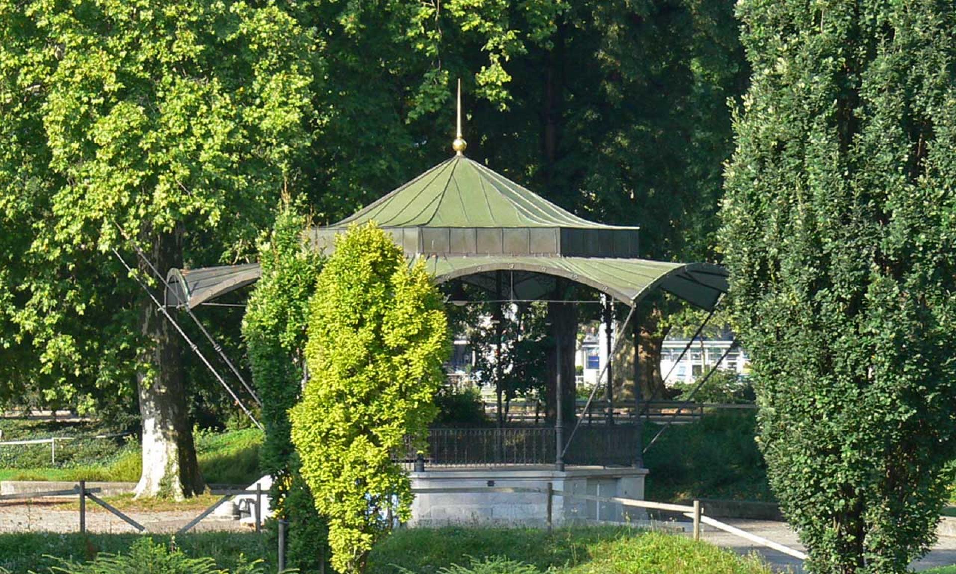 Der Musikpavillon im Platzspitz Park Zürich