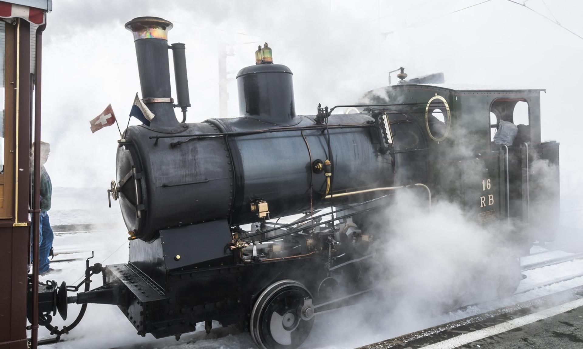 Atmospheric Steam Train Rides up Mt. Rigi