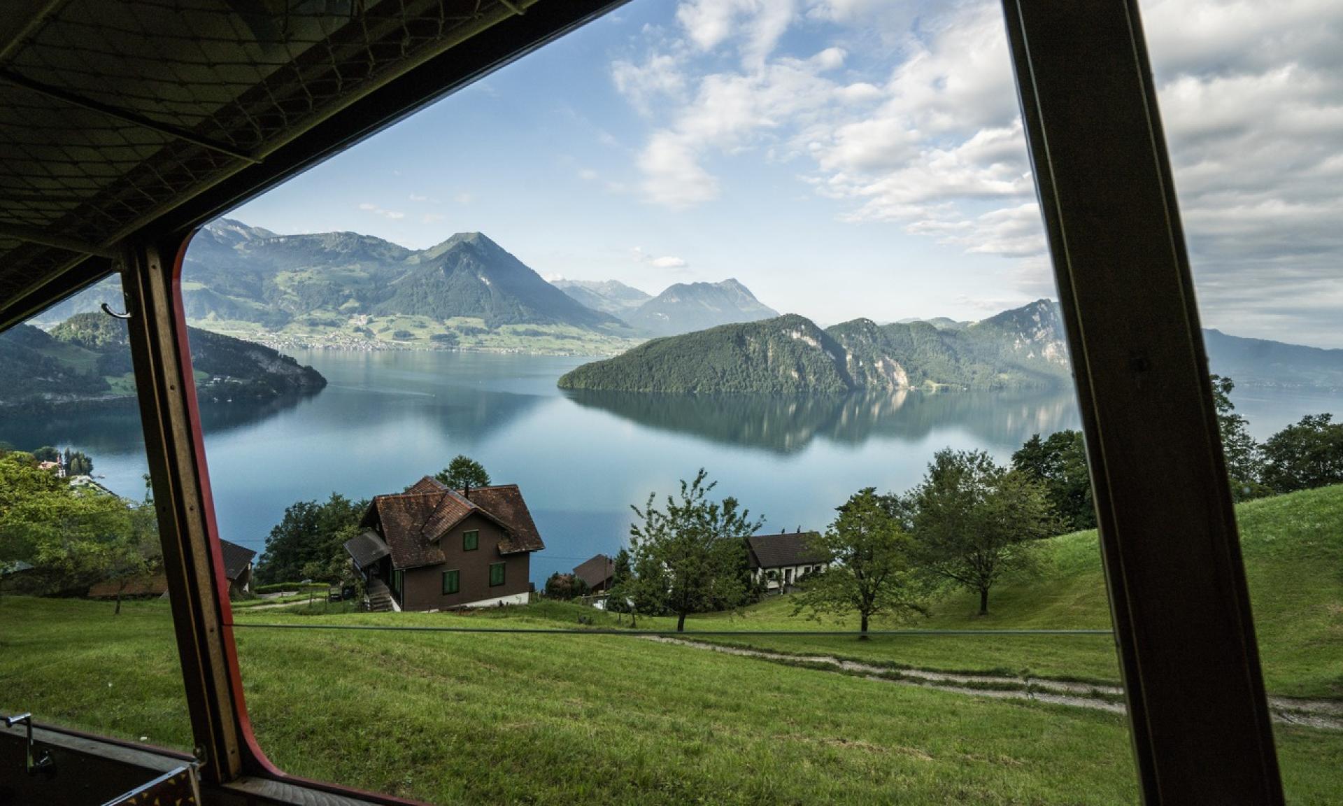 Atmospheric Steam Train Rides up Mt. Rigi