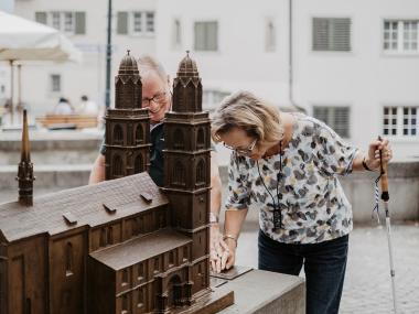 Stadtführung für Menschen mit Sehbehinderung