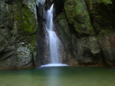 Waterfall in the Aabach valley