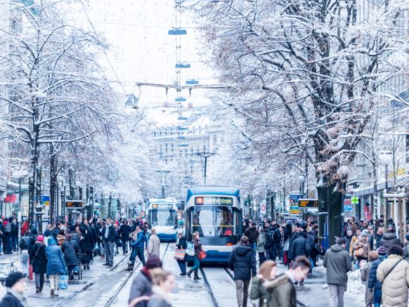 Bahnhofstrasse – l'artère commerçante de Zurich
