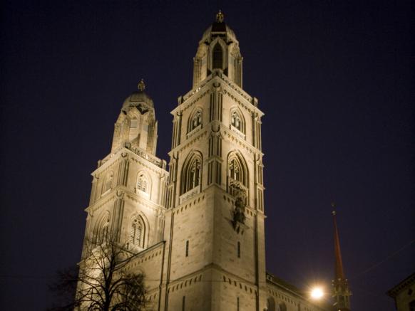 Grossmünster Church in Zurich